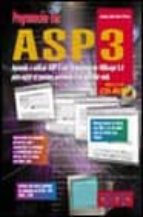 Portada del Libro Programacion Con Asp3