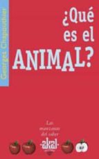 Portada del Libro ¿que Es El Animal?