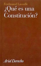 Portada del Libro ¿que Es Una Constitucion?