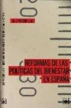 Portada del Libro Reformas De Las Politicas Del Bienestar En España