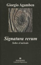 Signatura Rerum. Sobre El Método