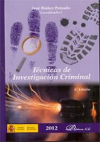 Portada del Libro Tecnicas Investigacion Criminal