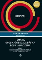 Portada del Libro Temario Oposición Escala Básica Policía Nacional