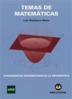 Portada del Libro Temas De Matematicas. Fundamentos Matematicos De La Informatica