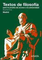 Portada del Libro Textos De Filosofia Para La Prueba De Acceso A La Universidad Madrid