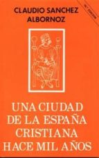 Portada del Libro Una Ciudad De La España Cristiana Hace Mil Años