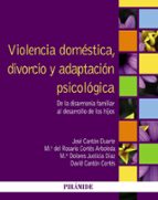 Portada del Libro Violencia Domestica, Divorcio Y Adaptacion Psicologica
